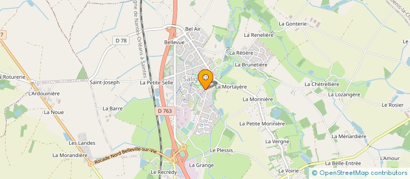 localisation de l'entreprise OGEC SALIGNY  BELLEVIGNY