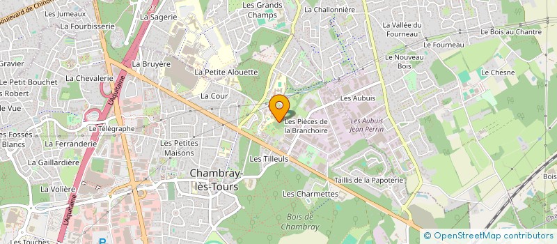 localisation de l'entreprise OGEC SFDA- GROUPE SCOLAIRE SAINT FRANCOIS D'ASSISE  CHAMBRAY-LES-TOURS