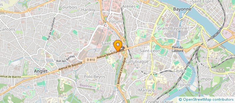 localisation de l'entreprise OGEC ST AMAND  BAYONNE