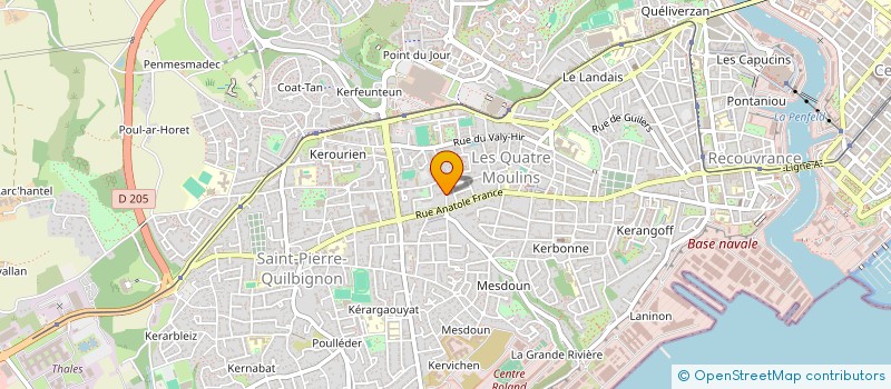 localisation de l'entreprise OGEC ST ANDRE à BREST