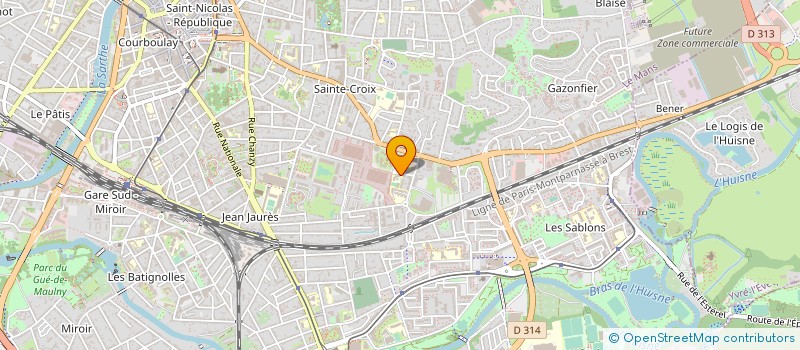 localisation de l'entreprise OGEC ST BENOIT MAUPERTUIS  LE MANS