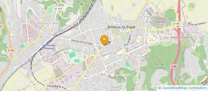 localisation de l'entreprise OGEC ST CHARLES DE RILLIEUX  RILLIEUX-LA-PAPE