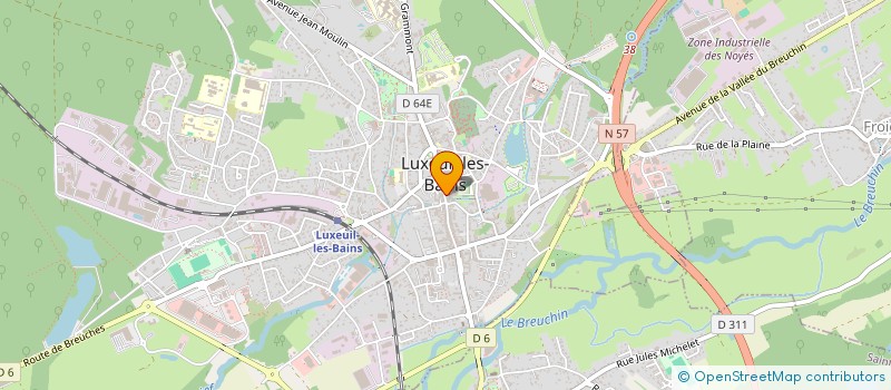 localisation de l'entreprise OGEC ST COLOMBAN ST VINCENT  LUXEUIL-LES-BAINS