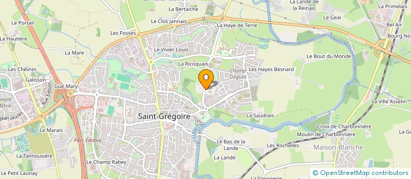 localisation de l'entreprise OGEC ST GREGOIRE  SAINT-GREGOIRE