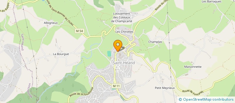 localisation de l'entreprise OGEC ST HEAND  SAINT-HEAND