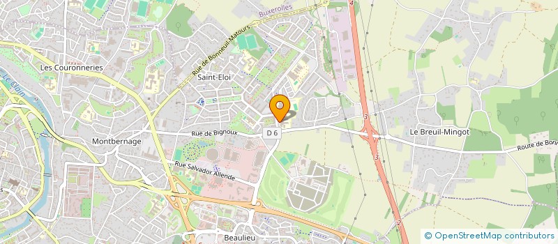 localisation de l'entreprise OGEC ST JACQUES DE COMPOSTELLE à POITIERS