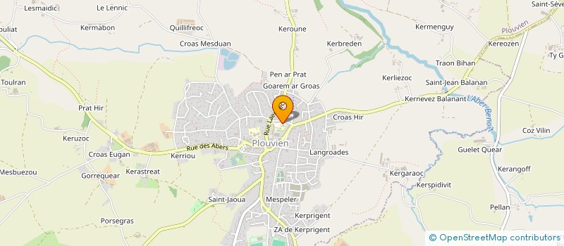 localisation de l'entreprise OGEC ST JAOUA PLOUVIEN  PLOUVIEN