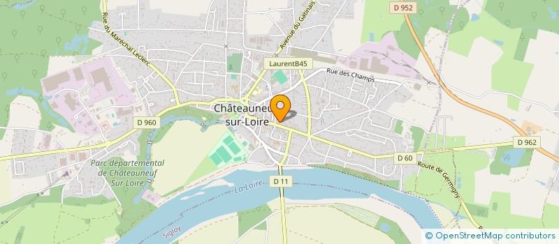 localisation de l'entreprise OGEC ST JOSEPH à CHATEAUNEUF-SUR-LOIRE
