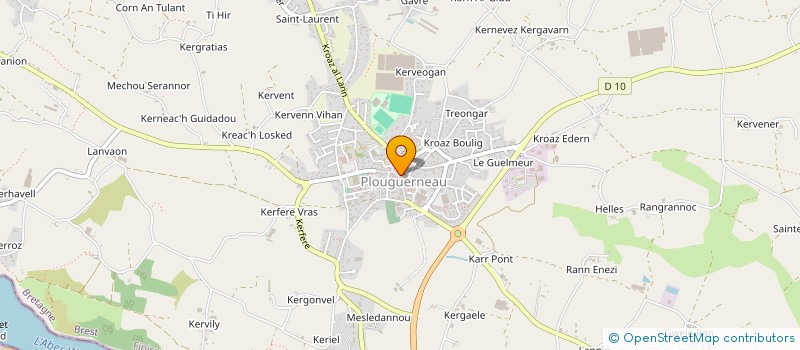 localisation de l'entreprise OGEC ST JOSEPH  PLOUGUERNEAU