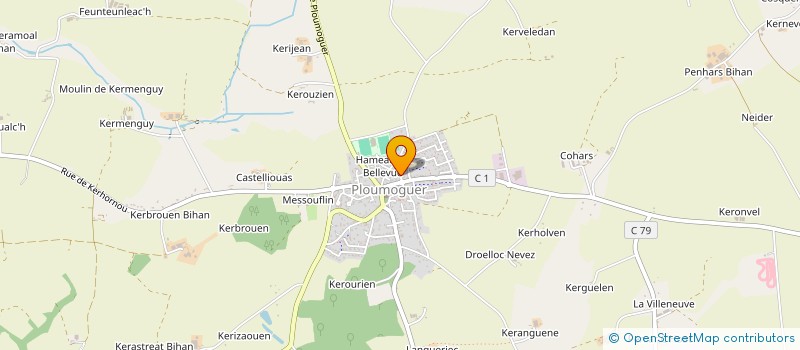 localisation de l'entreprise OGEC ST JOSEPH  PLOUMOGUER