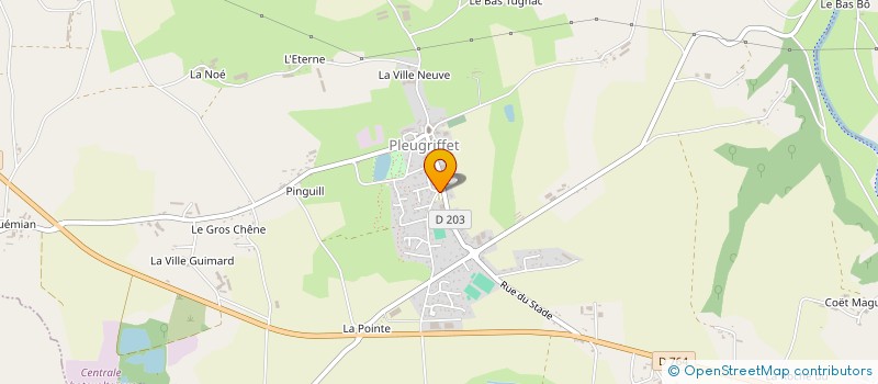 localisation de l'entreprise OGEC ST JOSEPH  PLEUGRIFFET