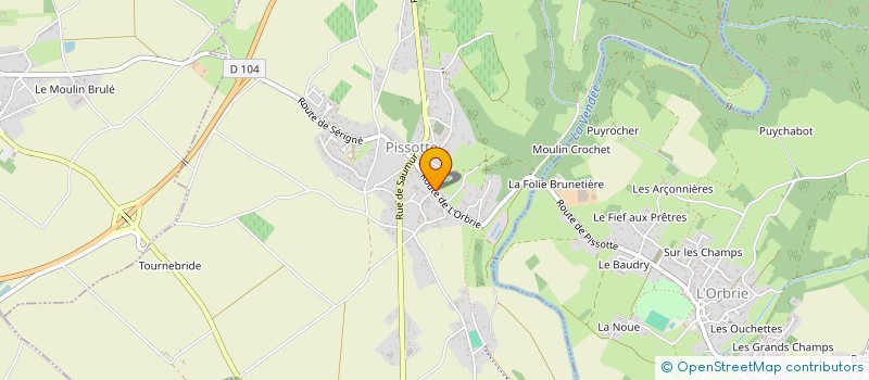 localisation de l'entreprise OGEC ST JOSEPH  PISSOTTE