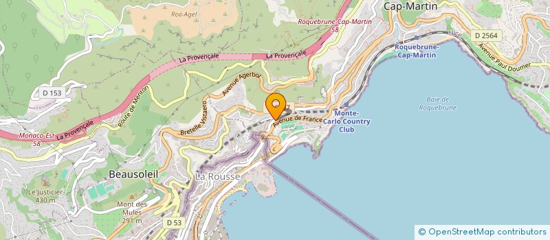 localisation de l'entreprise OGEC ST JOSEPH-ST ROMAN à ROQUEBRUNE-CAP-MARTIN