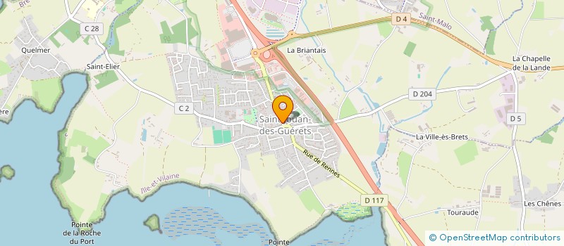 localisation de l'entreprise OGEC ST JOUAN  SAINT-JOUAN-DES-GUERETS