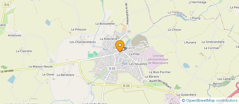 localisation de l'entreprise OGEC ST LAURENT  BEAUREPAIRE