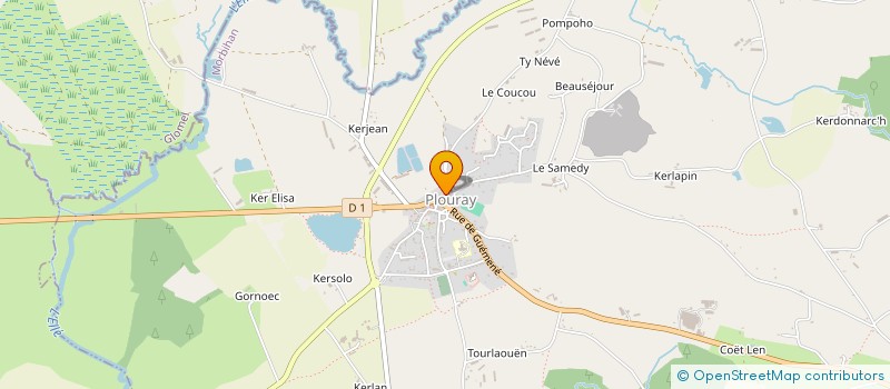 localisation de l'entreprise OGEC ST LOUIS  PLOURAY