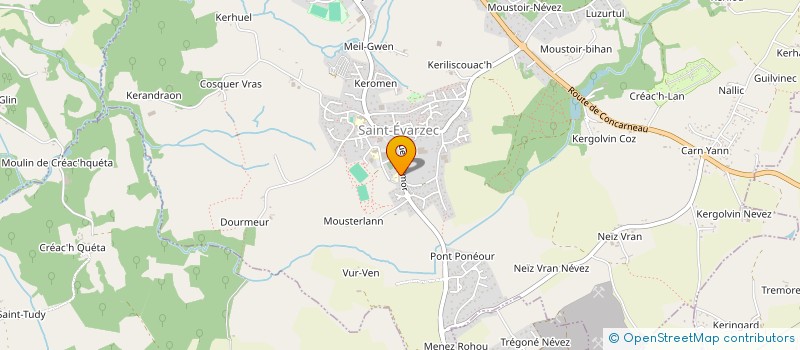 localisation de l'entreprise OGEC ST LOUIS DE GONZAGUE  SAINT-EVARZEC