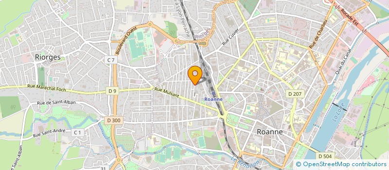 localisation de l'entreprise OGEC ST MICHEL  ROANNE