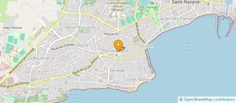 localisation de l'entreprise OGEC ST NAZAIRE PERTHUISCHAUD à SAINT-NAZAIRE