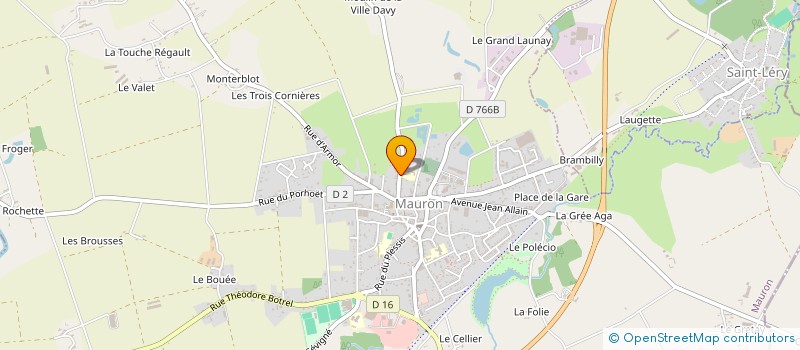 localisation de l'entreprise OGEC ST PIERRE  MAURON