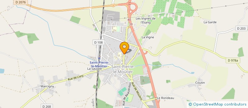 localisation de l'entreprise OGEC ST PIERRE LE MOUTIER  SAINT-PIERRE-LE-MOUTIER