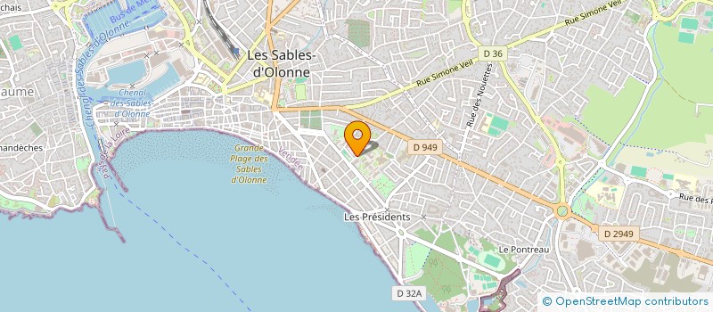 localisation de l'entreprise OGEC ST PIERRE STE THERESE à LES SABLES D'OLONNE