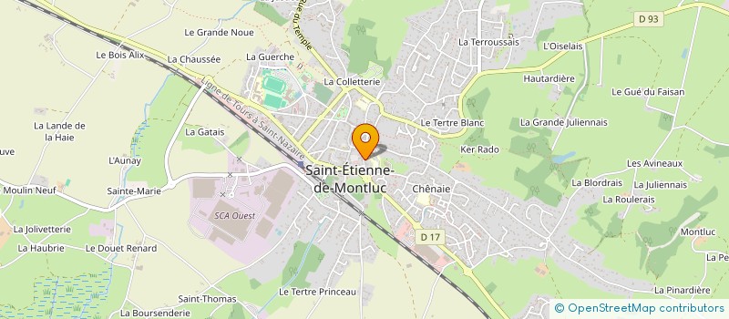 localisation de l'entreprise OGEC ST SAVIN  SAINT-ETIENNE-DE-MONTLUC