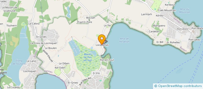 localisation de l'entreprise OGEC ST THERESE  LARMOR-BADEN