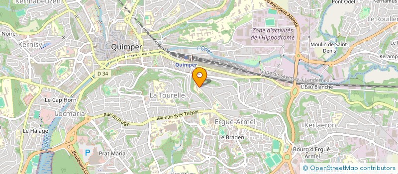 localisation de l'entreprise OGEC ST THERESE LES BUISSONNET à QUIMPER
