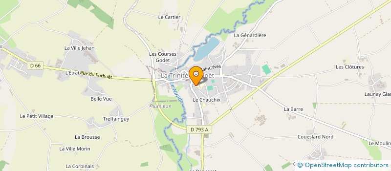 localisation de l'entreprise OGEC STE ANNE  LA TRINITE-PORHOET