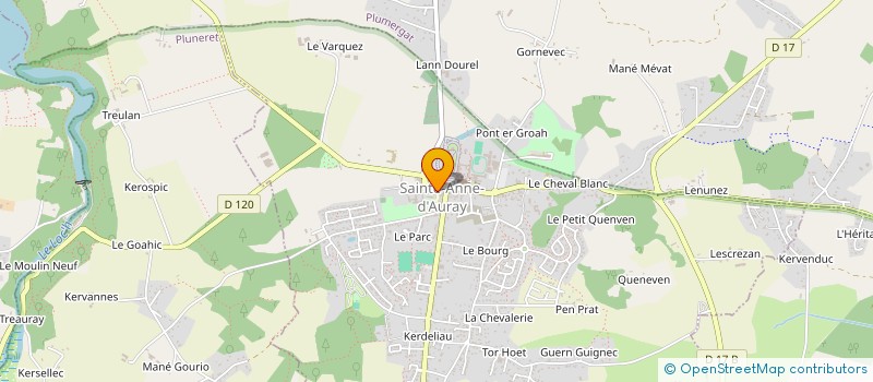 localisation de l'entreprise OGEC STE ANNE  SAINTE-ANNE-D'AURAY