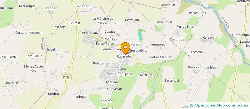 localisation de l'entreprise OGEC STE ANNE SAINT FREGANT à SAINT-FREGANT