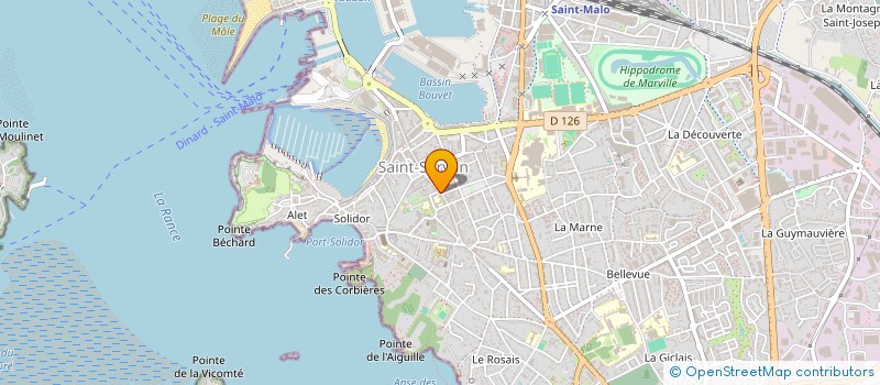 localisation de l'entreprise OGEC STE CROIX STE AGNES  SAINT-MALO