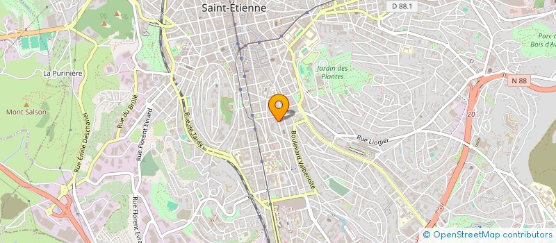 localisation de l'entreprise OGEC STE FAMILLE  SAINT-ETIENNE