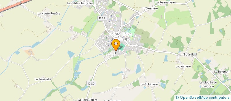 localisation de l'entreprise OGEC STE FLAIVE DES LOUPS  SAINTE-FLAIVE-DES-LOUPS