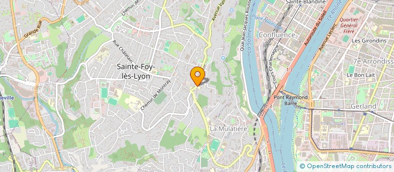 localisation de l'entreprise OGEC STE FOY LES LYON  SAINTE-FOY-LES-LYON