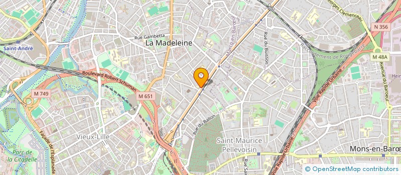 localisation de l'entreprise OGEC STE GENEVIEVE-N.D DE LOURDES à LA MADELEINE