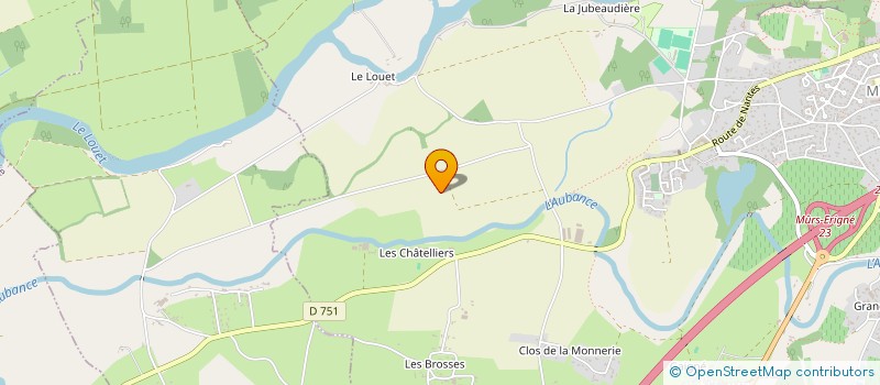 localisation de l'entreprise OGEC STE GERMAIN  LES GARENNES SUR LOIRE