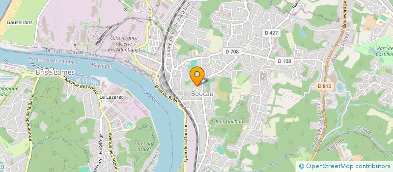 localisation de l'entreprise OGEC STE JEANNE D'ARC  BOUCAU