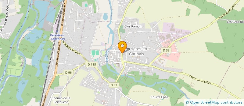 localisation de l'entreprise OGEC STE JEANNE D ARC à FERRIERES-EN-GATINAIS