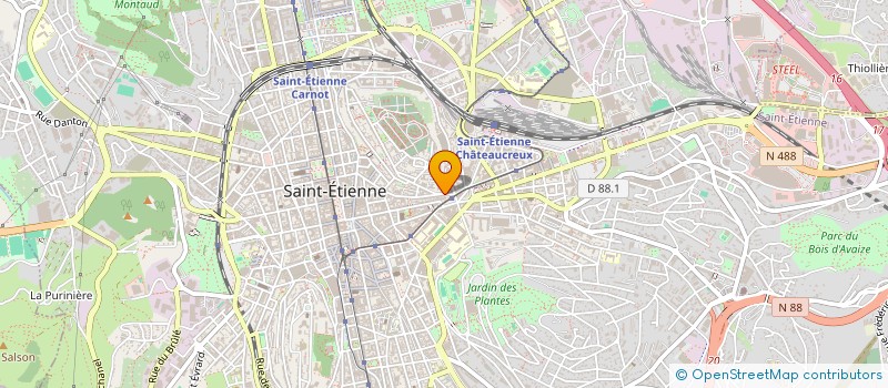 localisation de l'entreprise OGEC STE MARIE à SAINT-ETIENNE