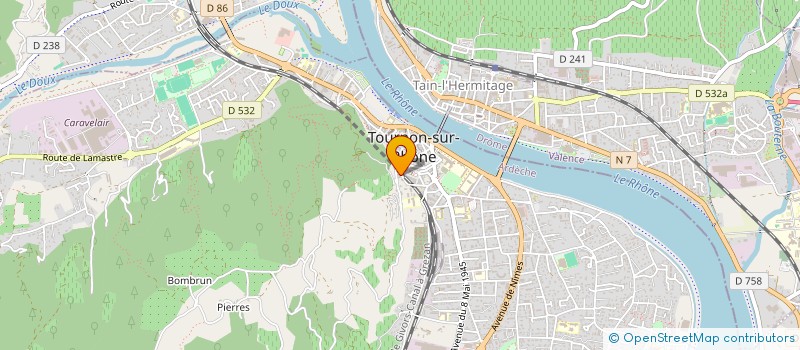 localisation de l'entreprise OGEC STE MARTHE à TOURNON-SUR-RHONE