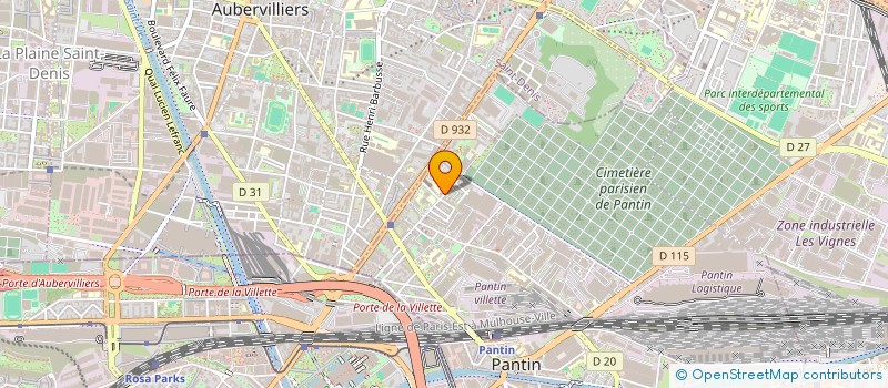 localisation de l'entreprise OGEC STE MARTHE à PANTIN