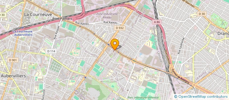 localisation de l'entreprise OGEC STE MARTHE ST YVES  LA COURNEUVE