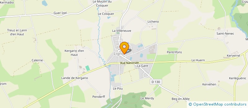 localisation de l'entreprise OGEC STE THERESE à LIGNOL