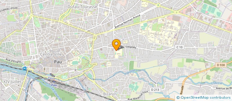 localisation de l'entreprise OGEC STE URSULE à PAU