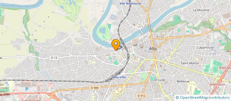 localisation de l'entreprise OGEC STS ANGES à ALBI