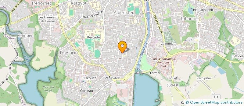 localisation de l'entreprise OGEC TRUSSAC CONLEAU à VANNES