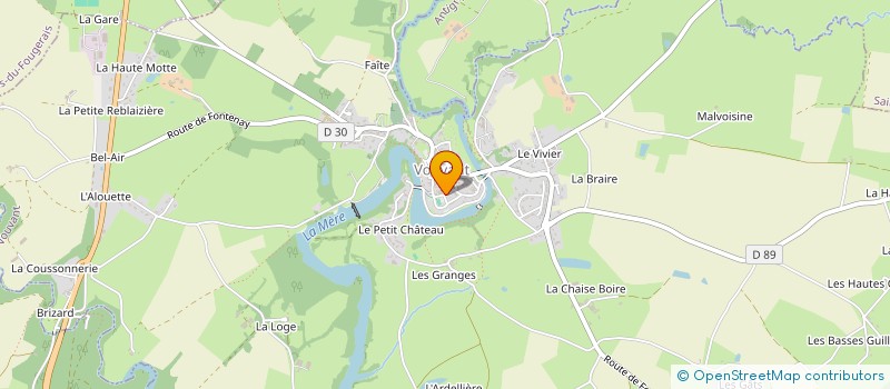 localisation de l'entreprise OGEC VOUVANT  VOUVANT