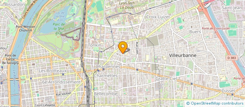 localisation de l'entreprise OGEDC DE ECOLE PRIVEE DES CHARPENNES  VILLEURBANNE